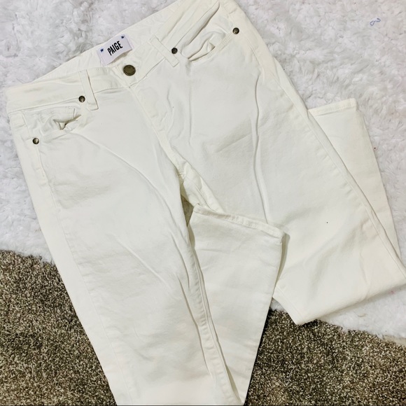PAIGE Kylie Crop White Jeans - Picture 2 of 6